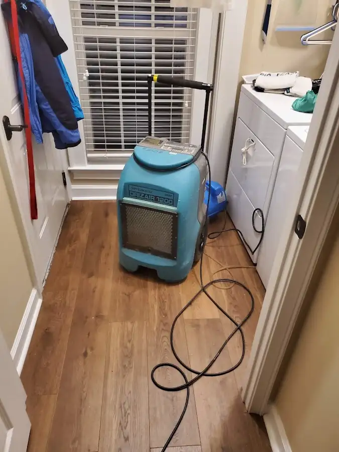 Commercial dehumidifier deployed for Flood Damage Cleanup in Selma